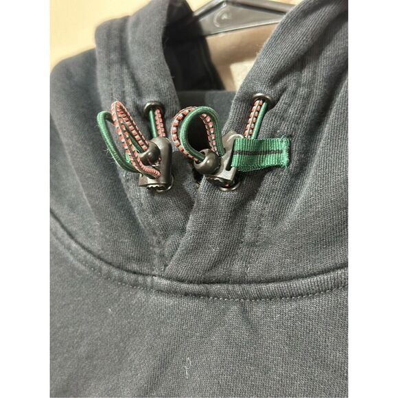 Scotch & Soda Black Graphic Red Flower Embroidered Hoodie Sweatshirt Men's Large - Picture 5 of 14